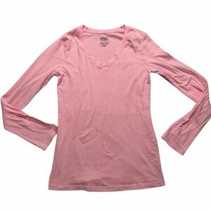 Active Basic Soft Pink Long Sleeve Tee